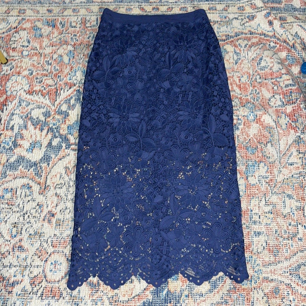 Generation Love Evetta Lace Skirt in Navy SZ 4 NWT - Picture 5 of 7
